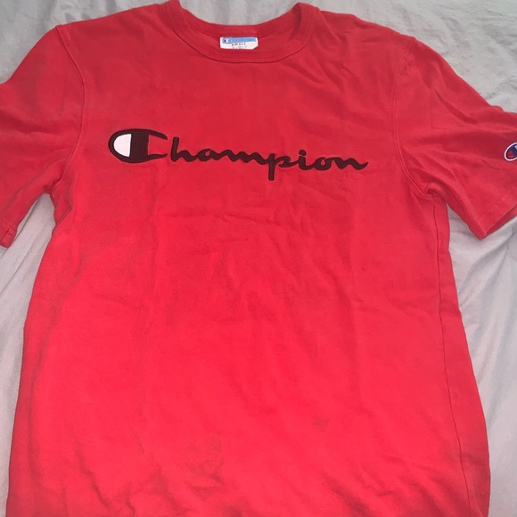 champion embroidered script tee